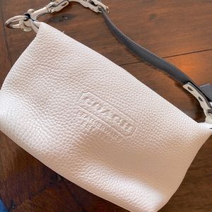 Coach leather white purse
